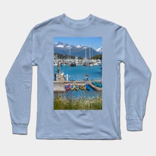 USA. Alaska. Valdez. Port. Long Sleeve T-Shirt